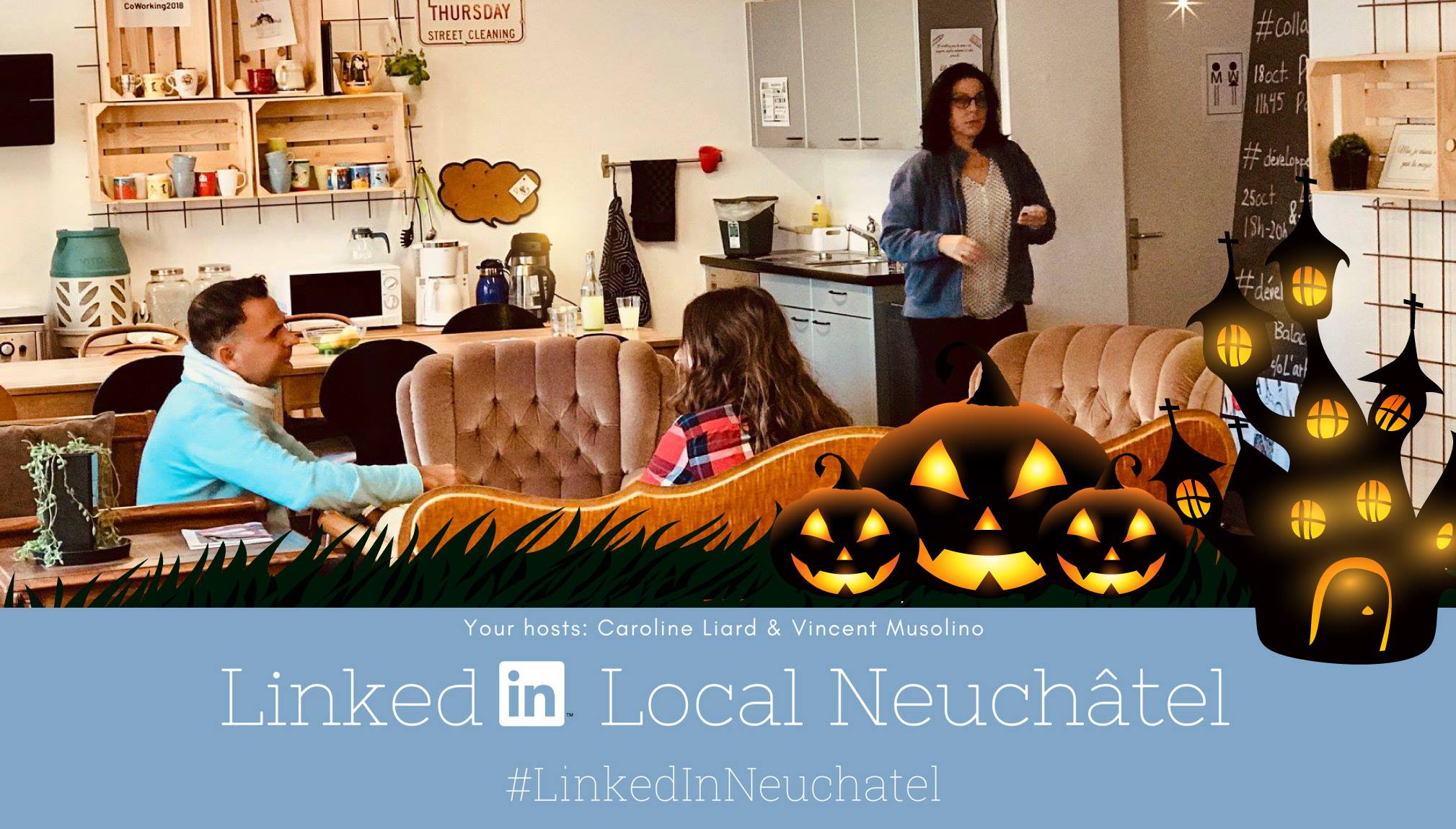 Soirée réseautage LinkedIn Local Neuchâtel - Thème Halloween